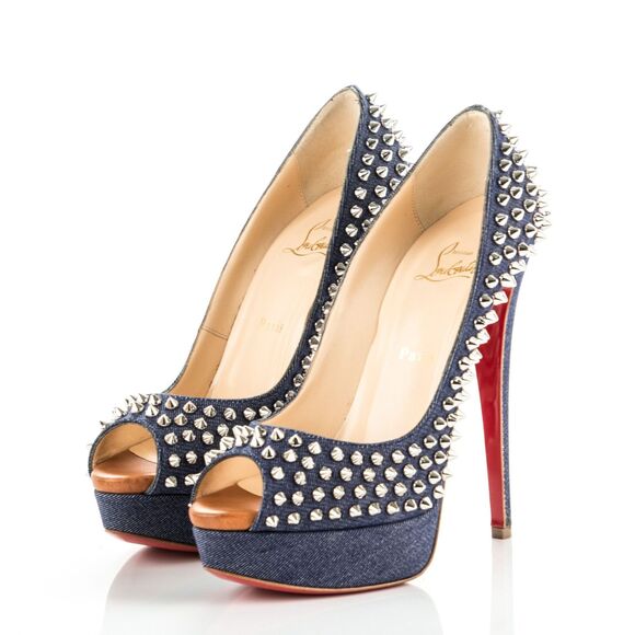 Louboutin lady peep spikes deals